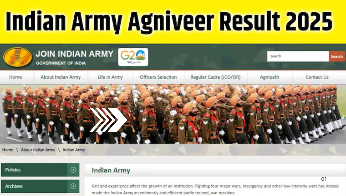 Indian Army Agniveer CEE Result 2025: