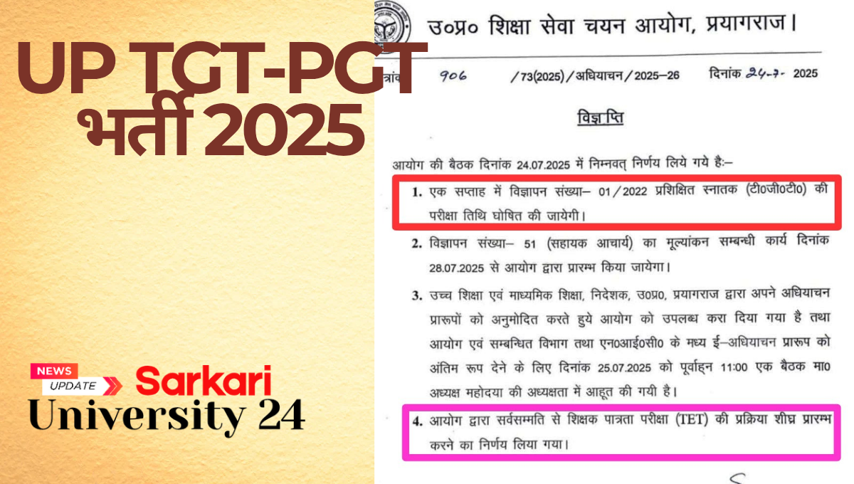 UP TGT-PGT bharti 2025